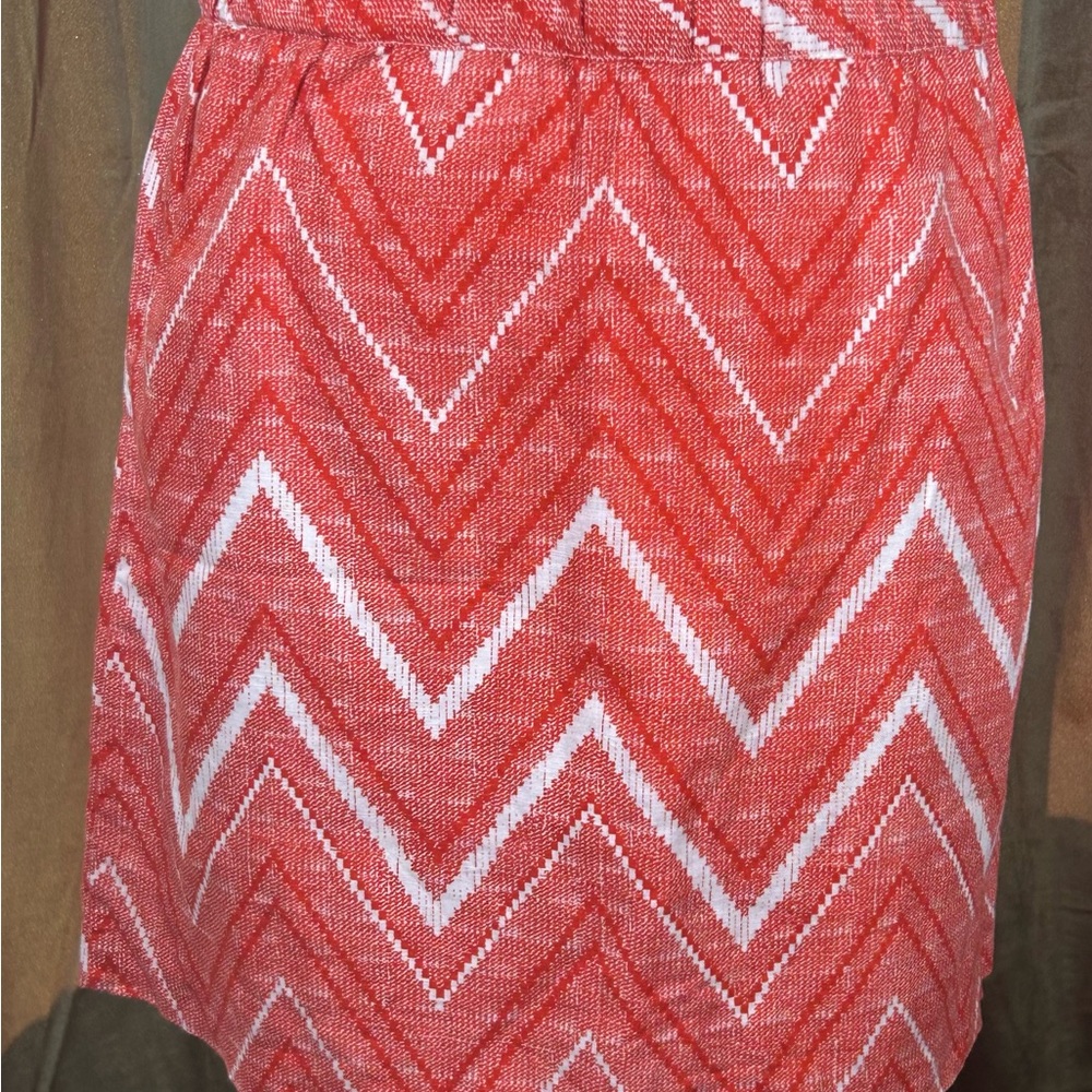 Banana Republic Chevron Linen Blend Mini Skirt - Picture 3 of 4